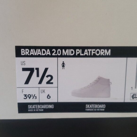New Adidas Bravada 2.0 Mid Womens Platform Sneakers Size 7.5 Skater Streetwear - Picture 10 of 10